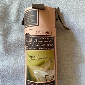 DCWV Home Removable Vinyl Lettering "Dream Until, Your Dreams Come True" New